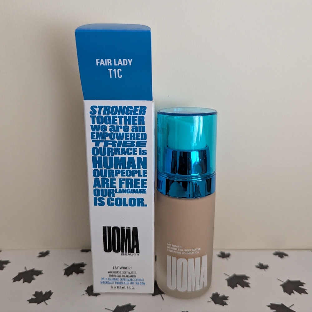 UOMA Beauty Say What?! Weightless Soft Matte Hydrating Foundation - Fair Lady